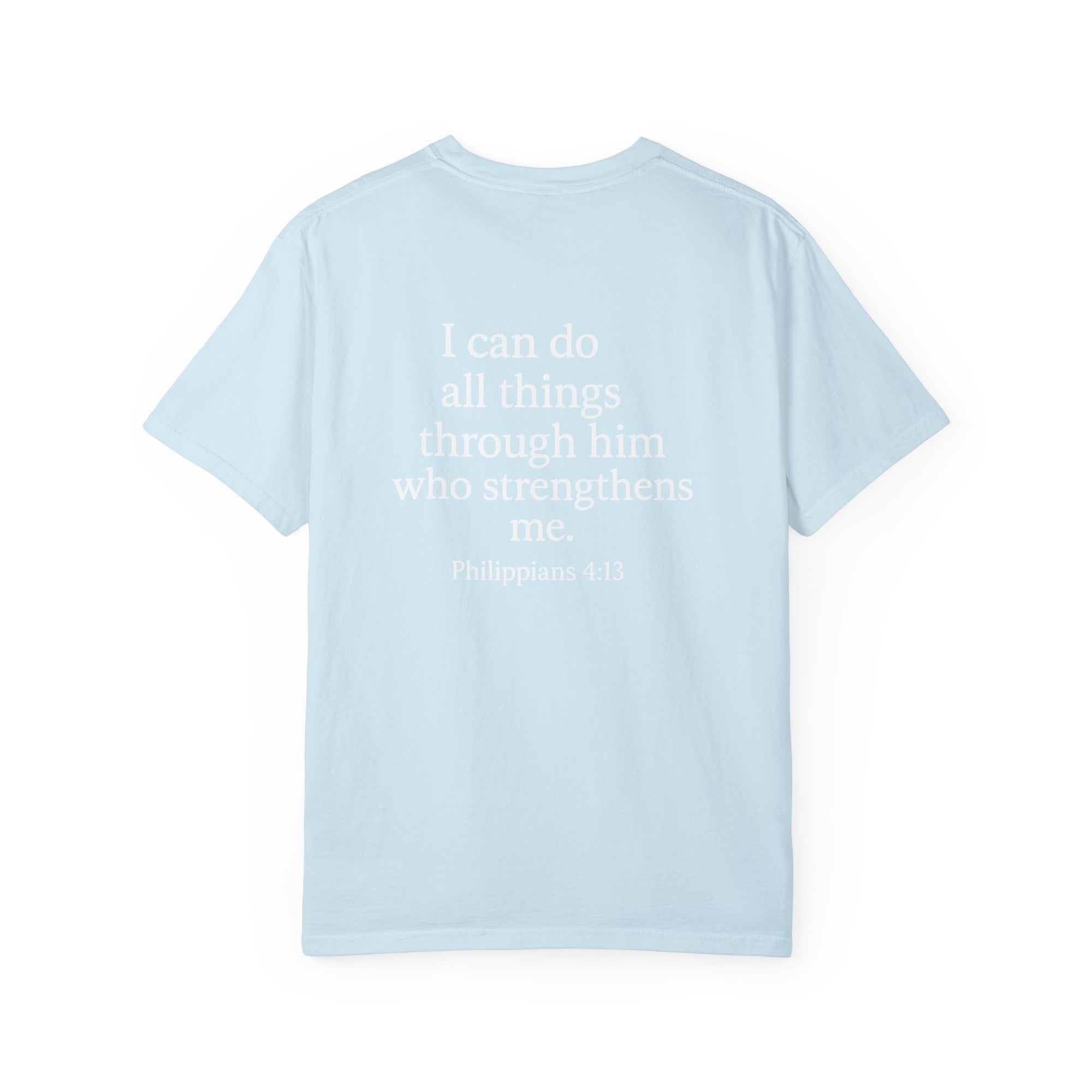 Inspirational T-Shirt, Motivational Unisex Tee, Faith-Based Apparel, Central Power Shirt, Philippians 4:13 Gift