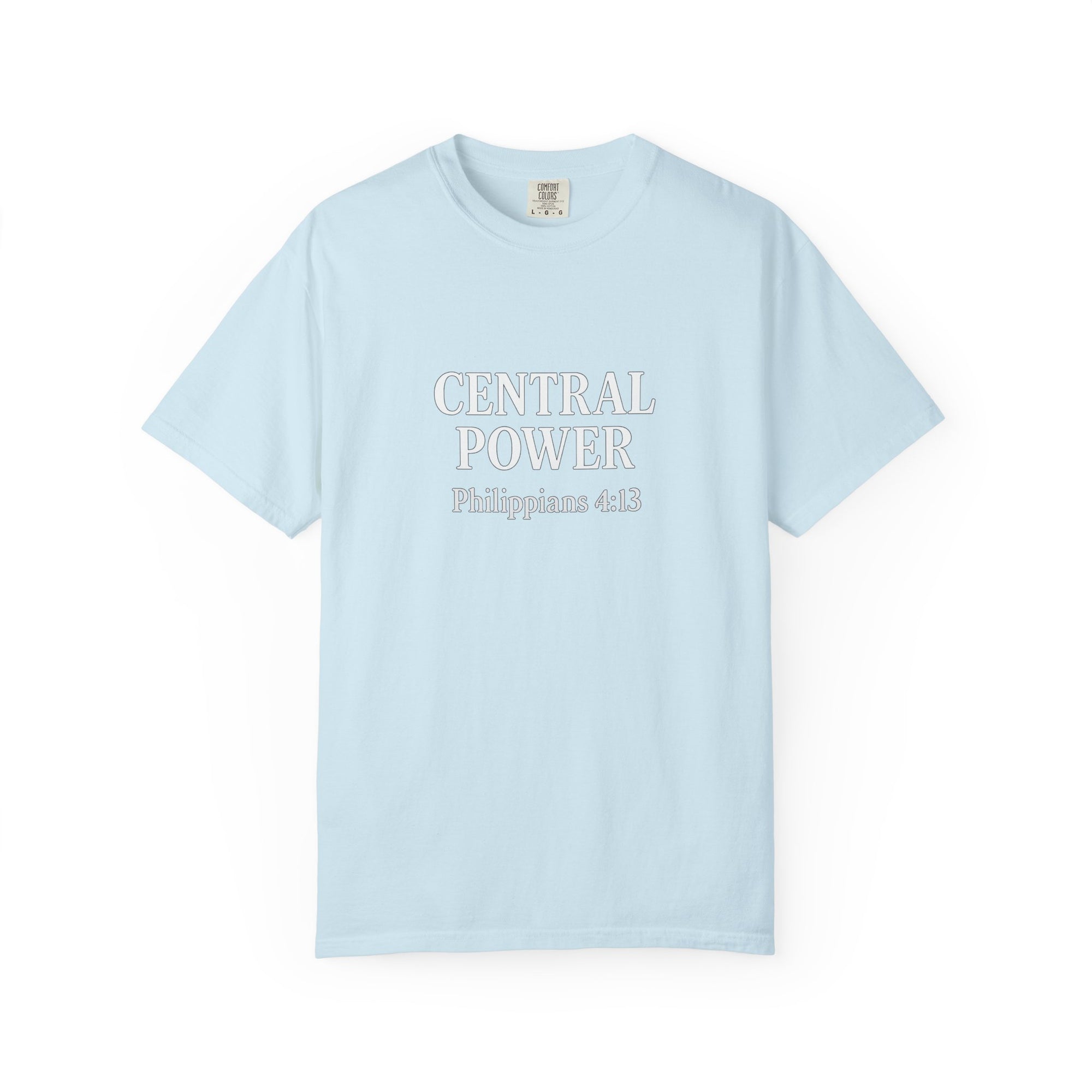 Inspirational T-Shirt, Motivational Unisex Tee, Faith-Based Apparel, Central Power Shirt, Philippians 4:13 Gift