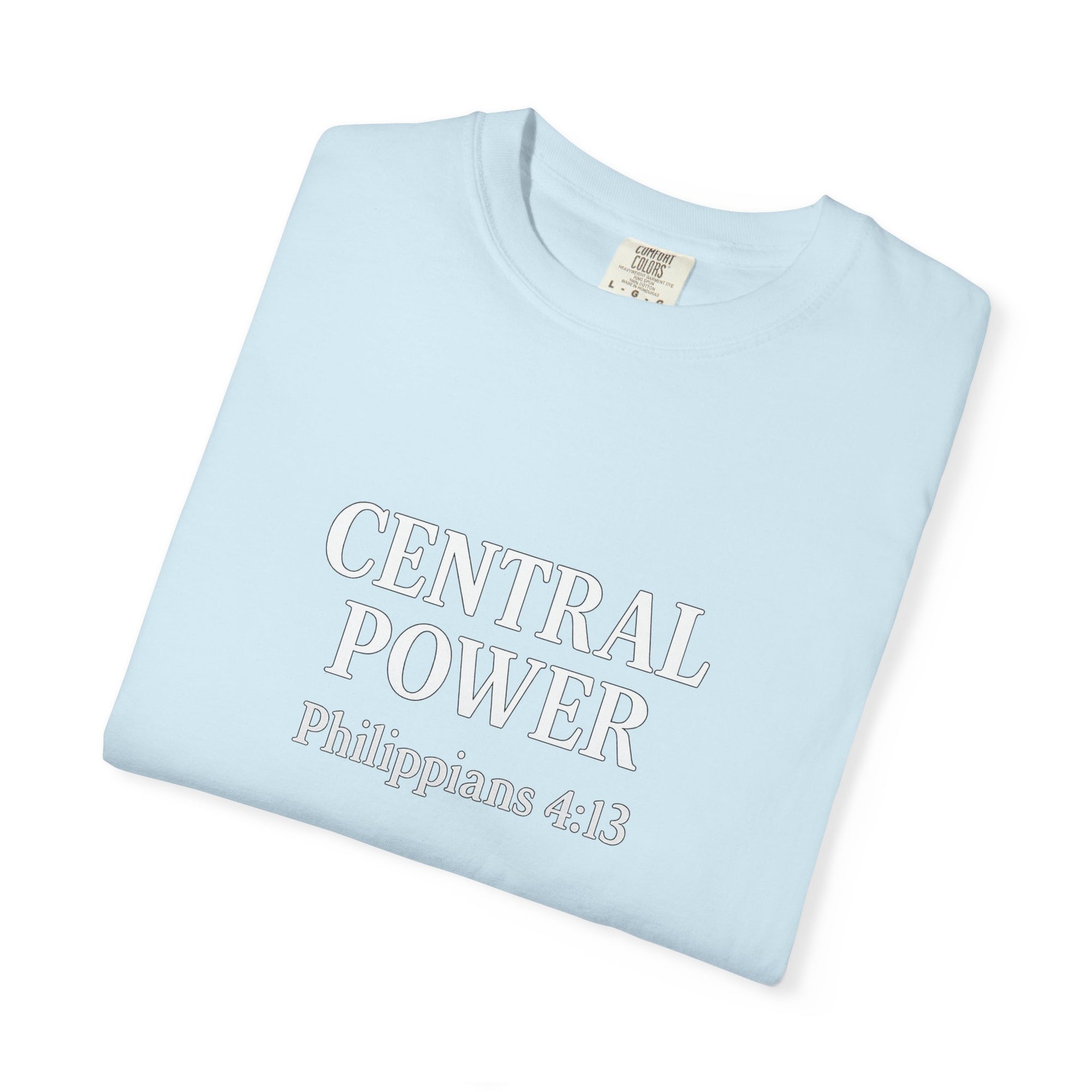 Inspirational T-Shirt, Motivational Unisex Tee, Faith-Based Apparel, Central Power Shirt, Philippians 4:13 Gift