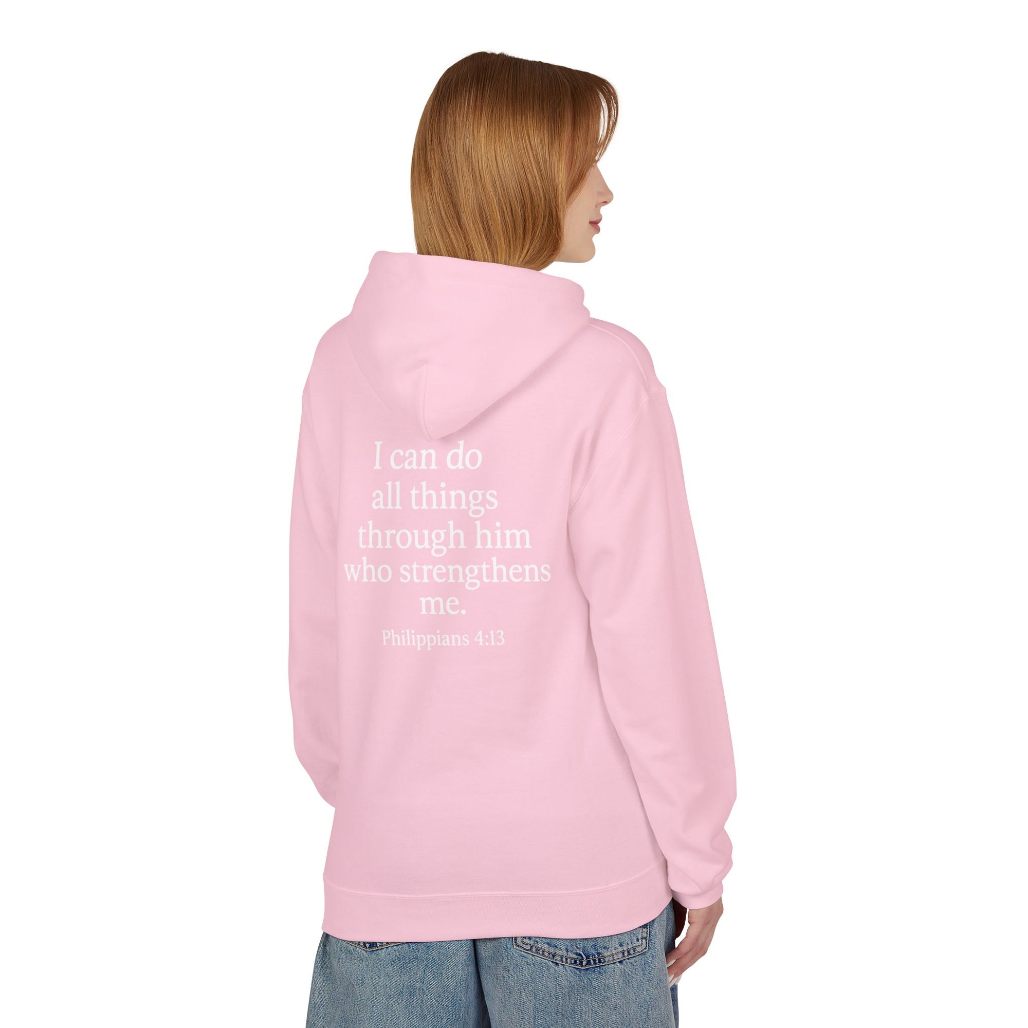 Inspirational Fleece Hoodie - Central Power, Faith Hoodie, Scripture Hoodie, Cozy Gift, Christian Apparel