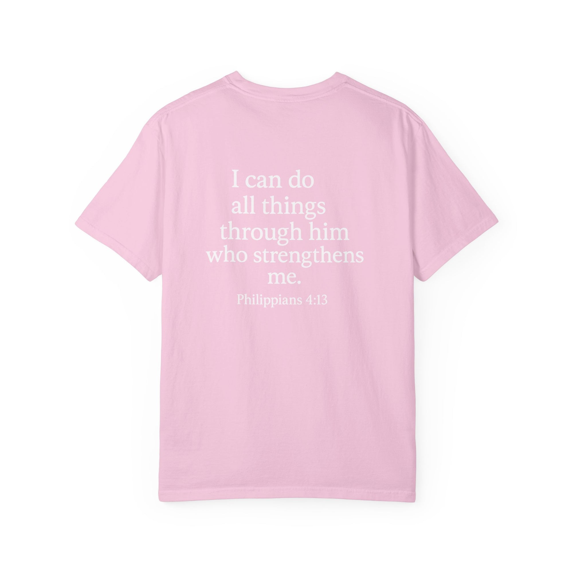 Inspirational T-Shirt, Motivational Unisex Tee, Faith-Based Apparel, Central Power Shirt, Philippians 4:13 Gift