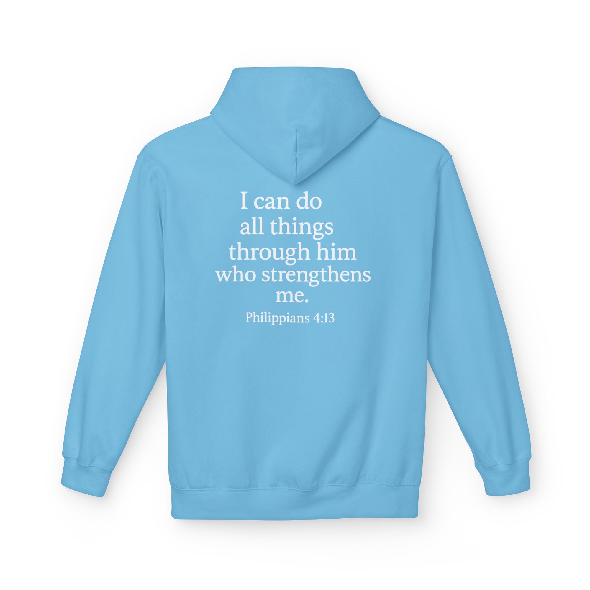 Inspirational Fleece Hoodie - Central Power, Faith Hoodie, Scripture Hoodie, Cozy Gift, Christian Apparel