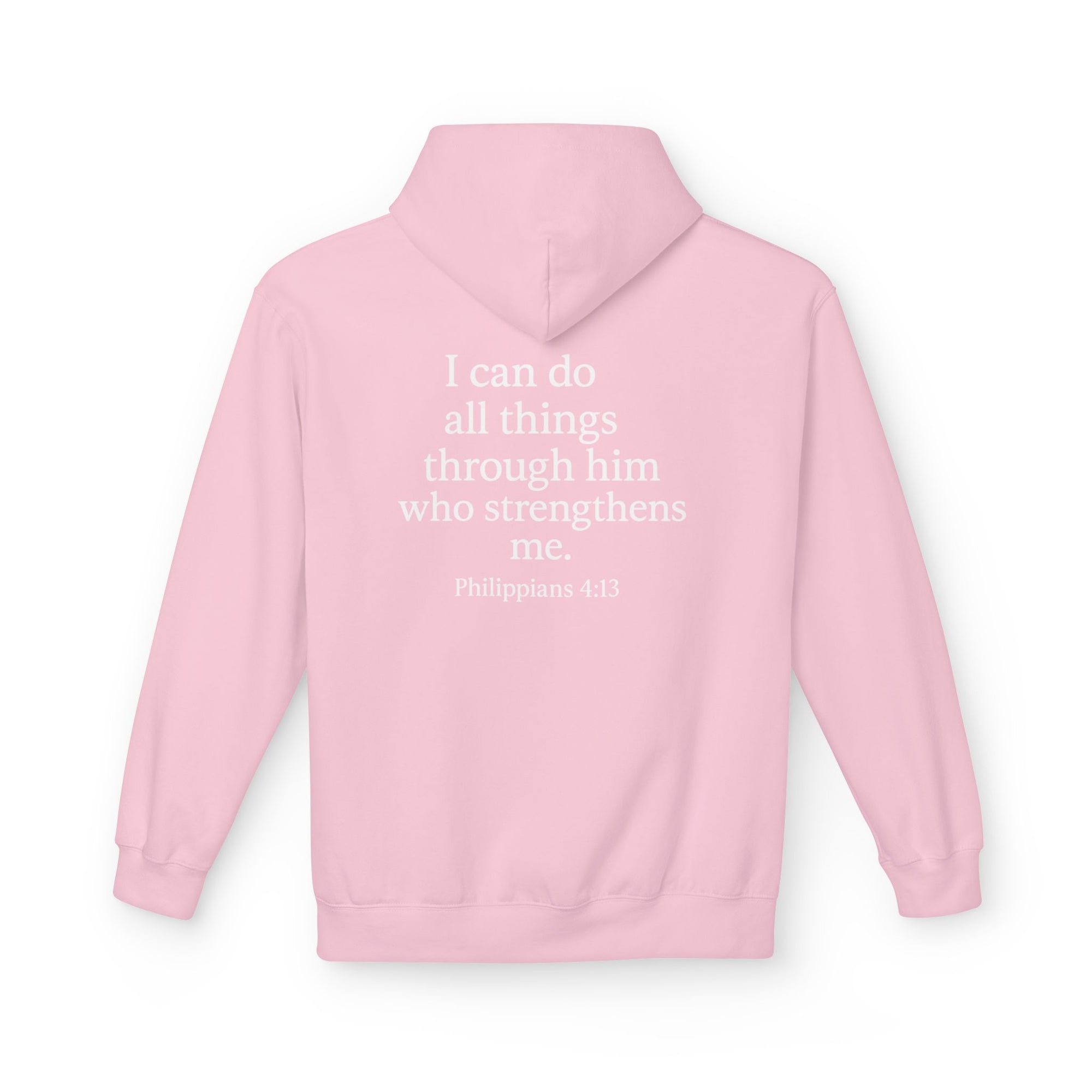 Inspirational Fleece Hoodie - Central Power, Faith Hoodie, Scripture Hoodie, Cozy Gift, Christian Apparel